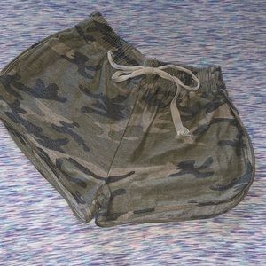 Camo booty shorts
